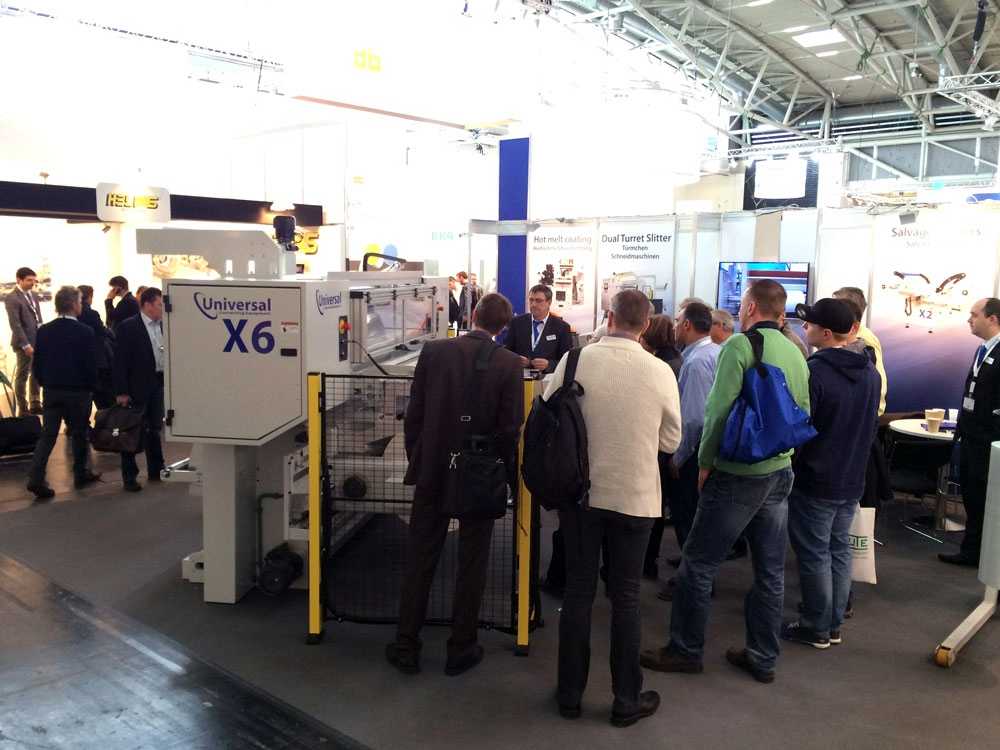 Universal Converting Equipment stand at ICE Europe 2015