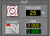 Programmable cut pressure screen